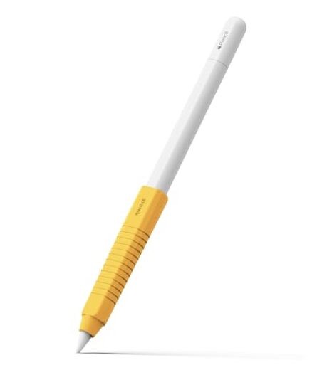  Silicone Drafting Grip Holder Compatible with Apple Pencil 2nd Yellow