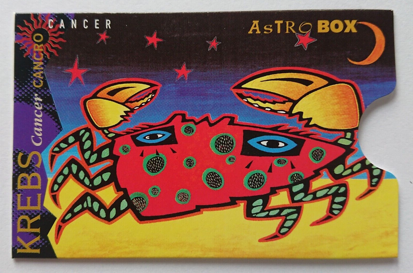 Card Holder Box Phone Card Bankkarte Ec Card Astrobox Zodiac Sign Cancer