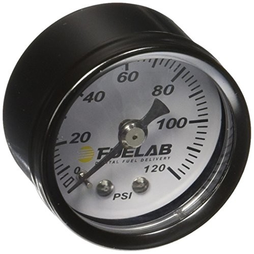  71501 1.5" 0-120 Psi EFI Fuel Pressure Gauge,Small 