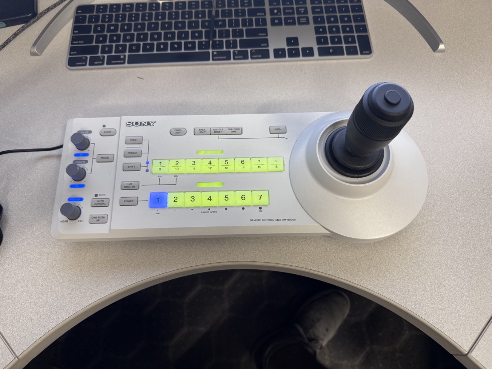 SONY REMOTE CONTROL UNIT MODEL RM-BR300 WITH POWER SUPPLY