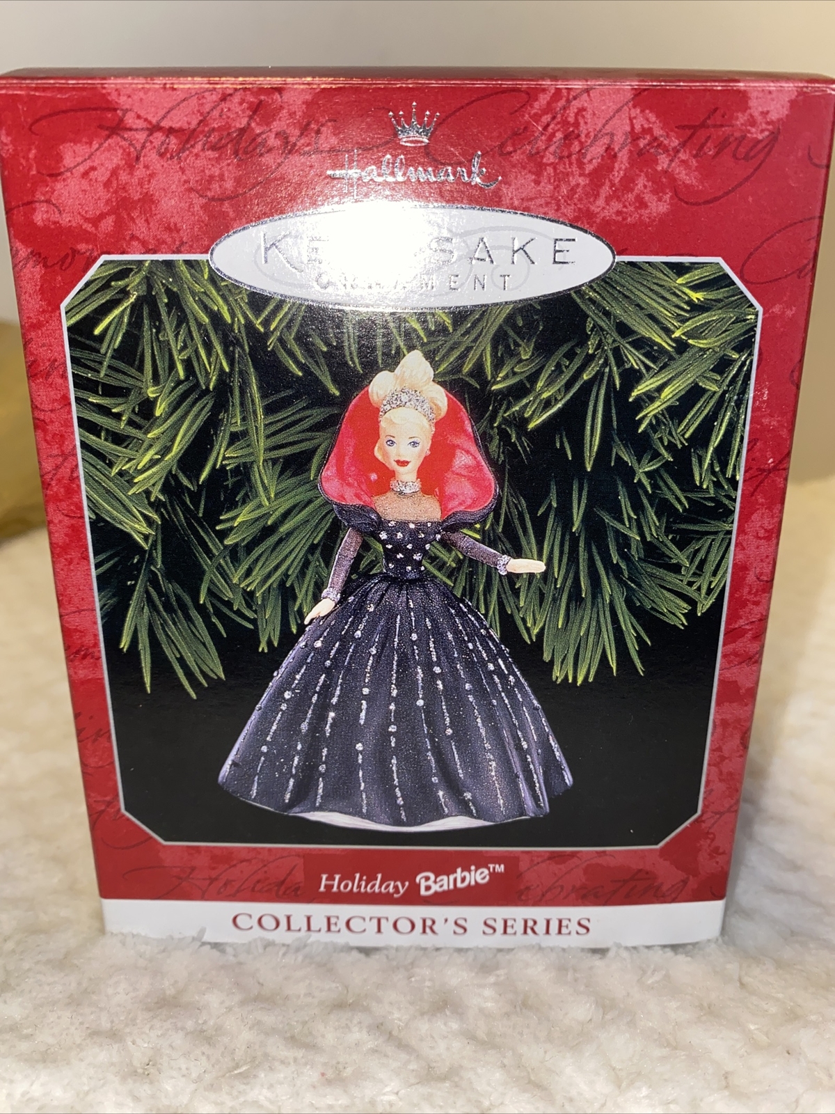 1998 Hallmark Keepsake Ornament HOLIDAY BARBIE #6 Collector's Series New In Box