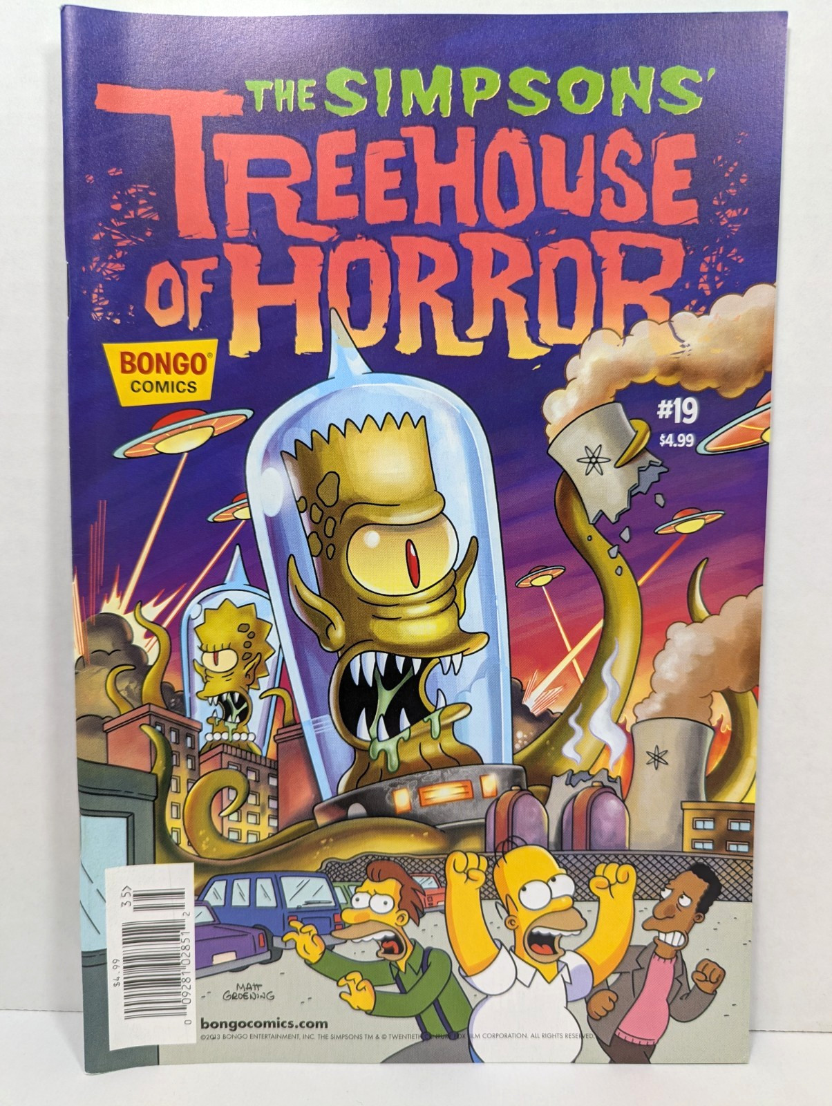 THE SIMPSONS' TREEHOUSE OF HORROR #19 - Bongo Comics 2013 (Excellent Condition)