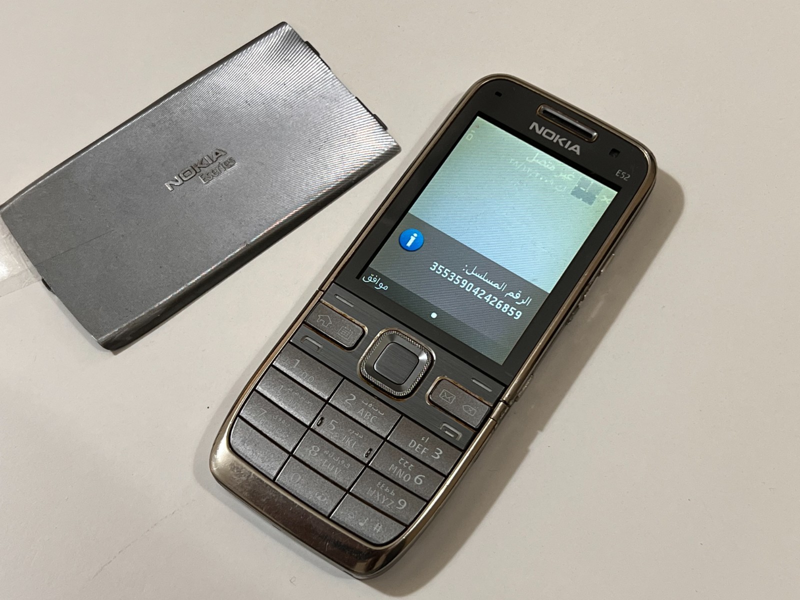 Nokia E52 Gray color GSM Vintage Cell phone parts only