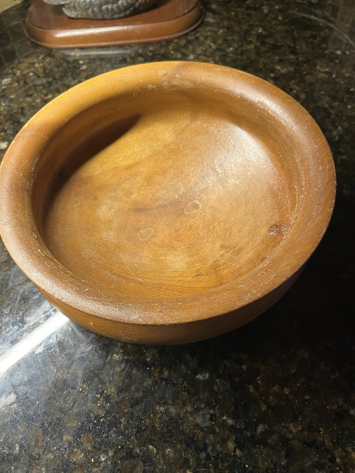 Vintage MCM Gold Crest Myrtlewood 8" Wood Bowl Blonde