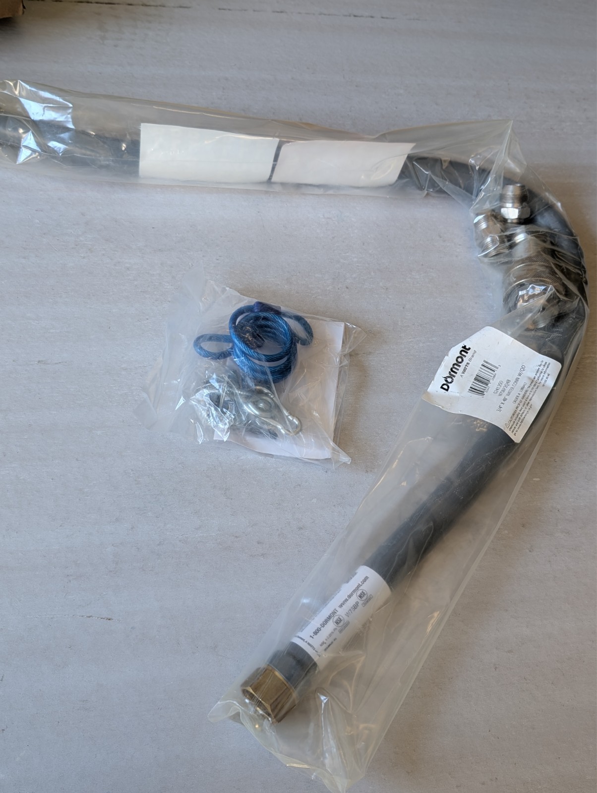 Dormont W75BP2Q48 Hi-PSI 3/4" x 48" W/Restraining cable