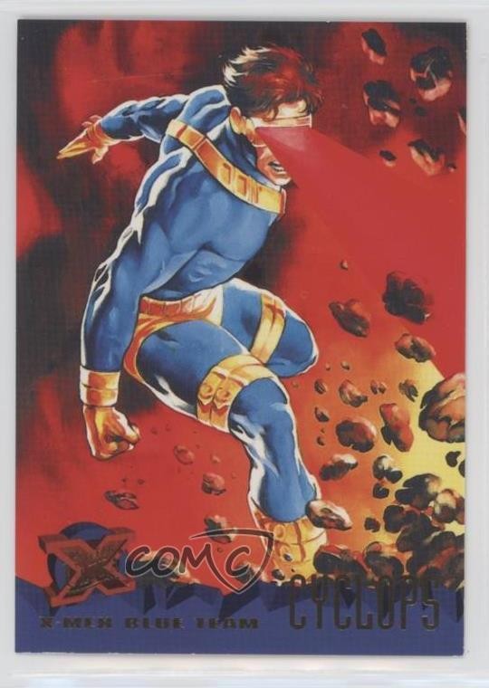 1995 Fleer Ultra Marvel X-Men X-Men Blue Team Cyclops #95 5ui