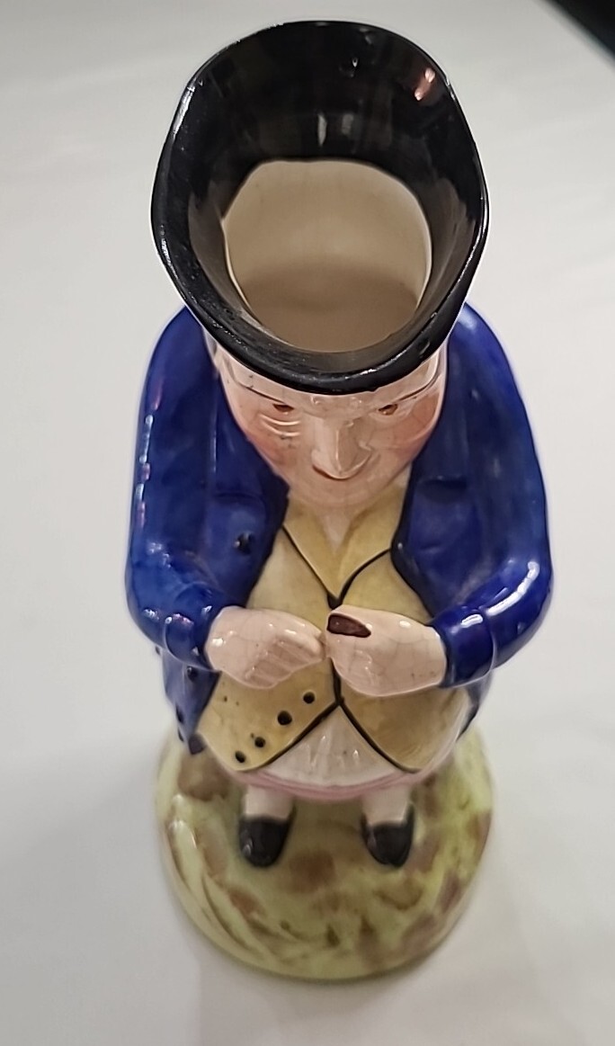 Staffordshire 8 Inch Toby Jug British Man Pitcher Made In Germany Vintage