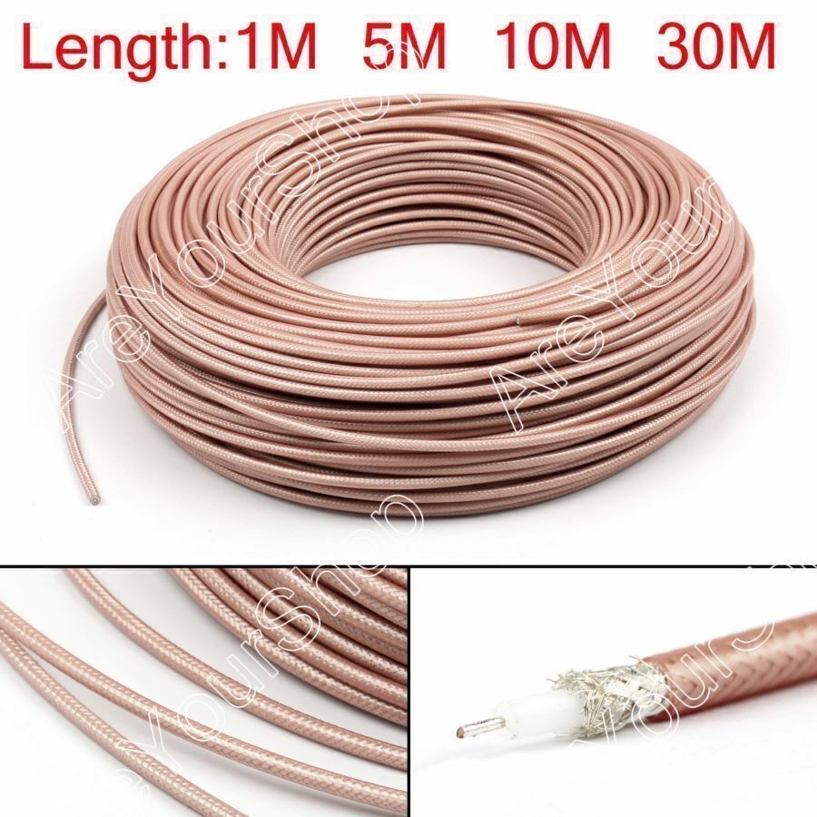 30m RG142 RF Coaxial Cable Connector 50ohm M17/60 RG-142 Coax Pigtail  98ft