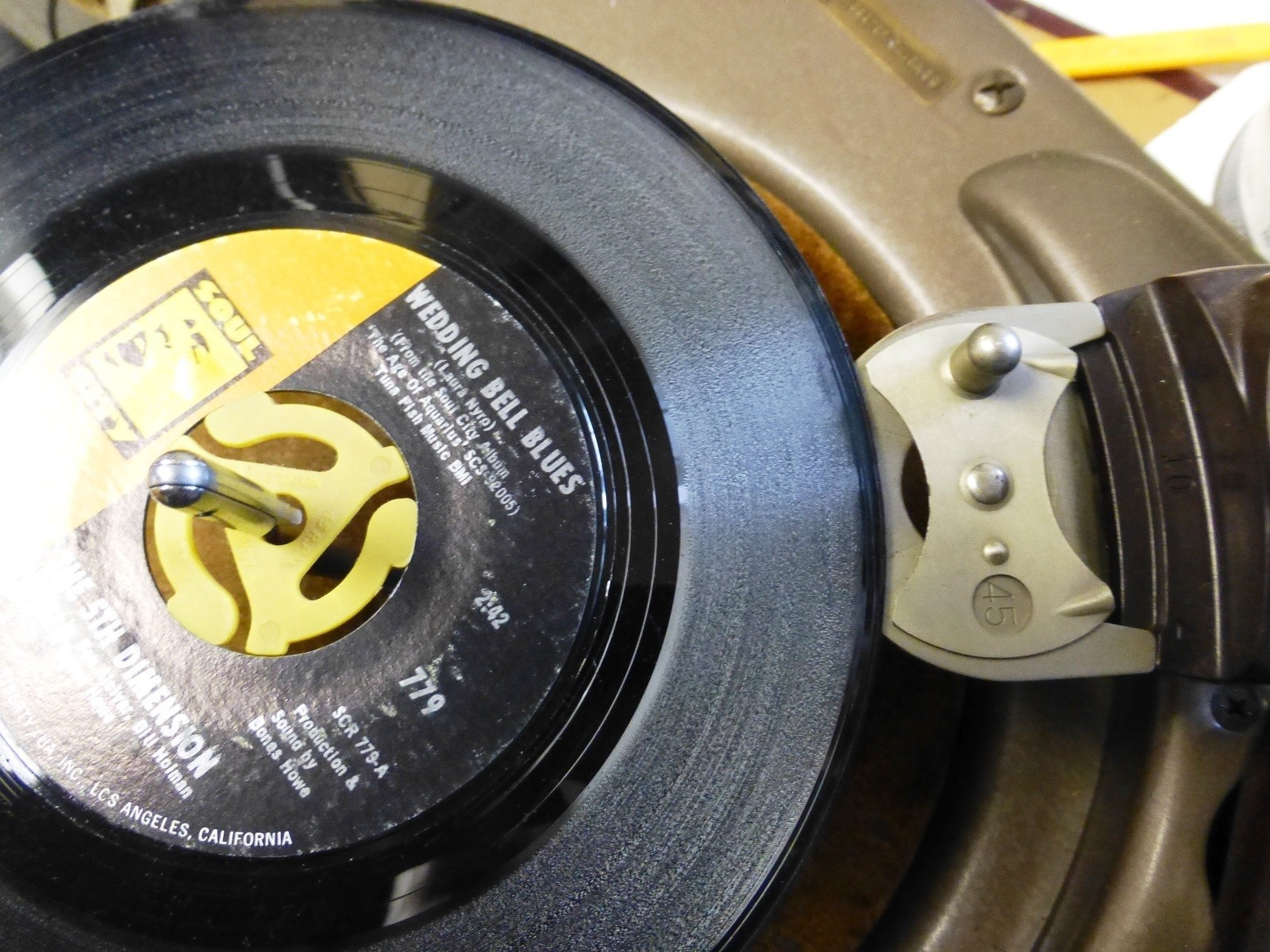 WEBSTER Webcor 45 RPM Record ADAPTER 7" Model 356-27 356 357-1 725-1 Turntable