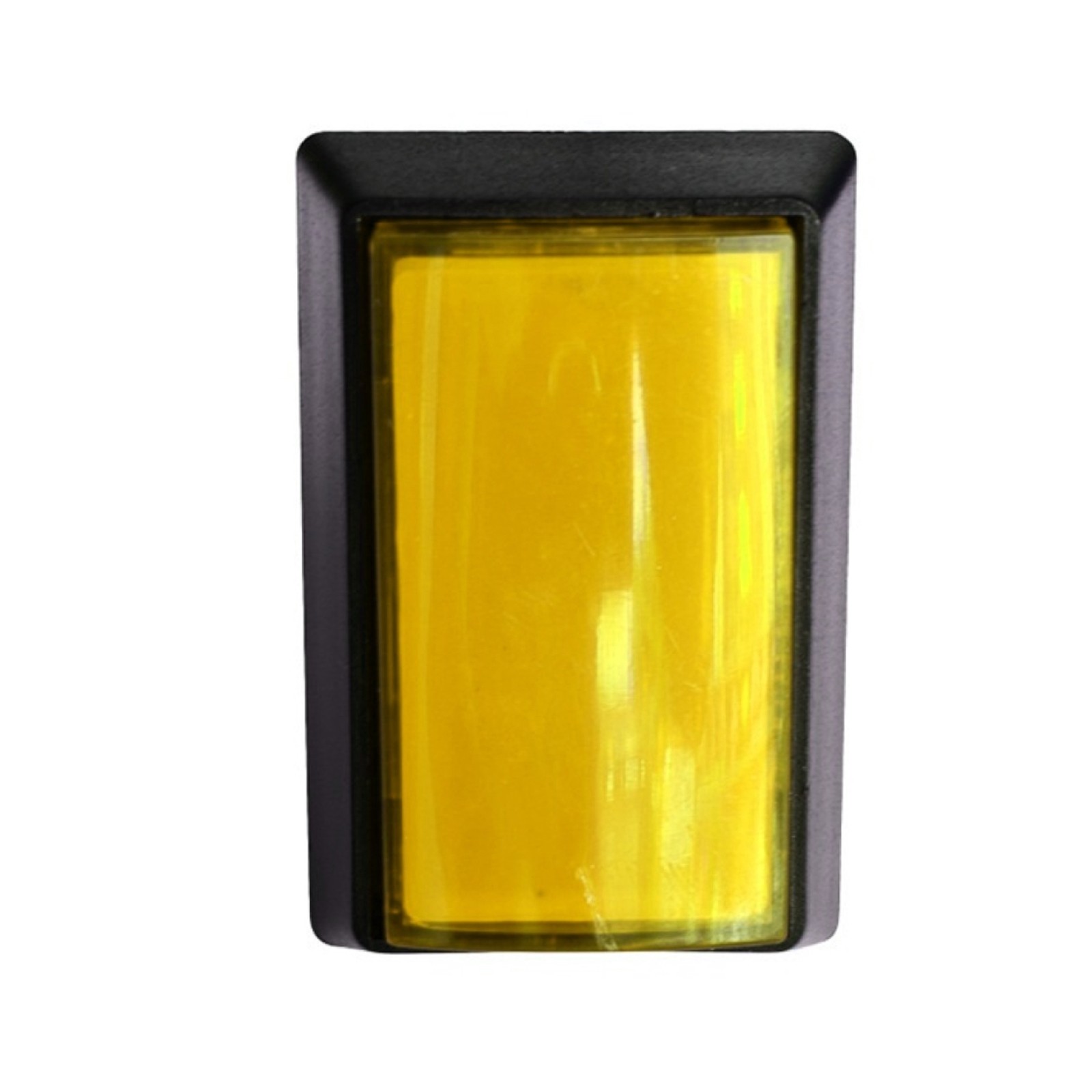Yellow Arcade Square Rectangle Buttons LED Push Illumilated W/ Microswitch E