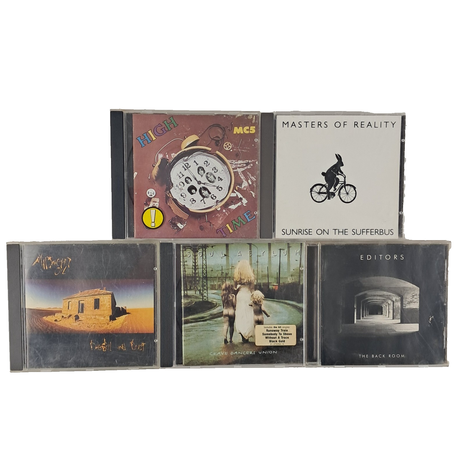 Indie Alternative CD Bundle 5 x Albums Editors Soul Asylum MC5 Midnight Oil VG+