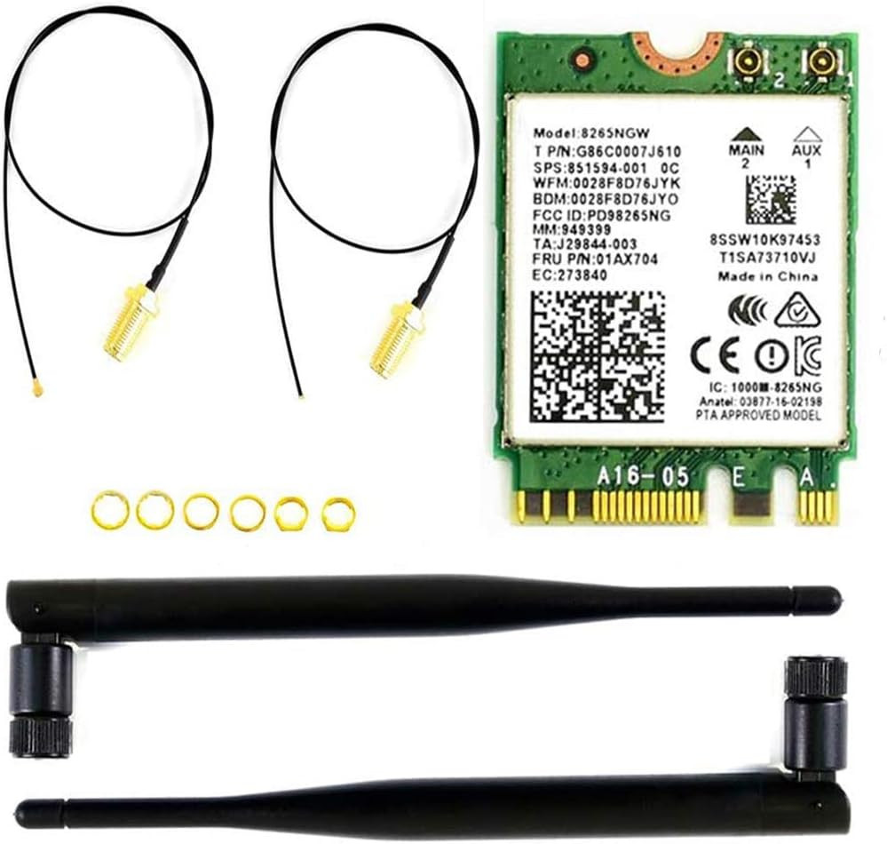 AC8265 Wireless NIC Module for Jetson Orin Nano/NX Supports 2.4GHz / 5GHz Dual B