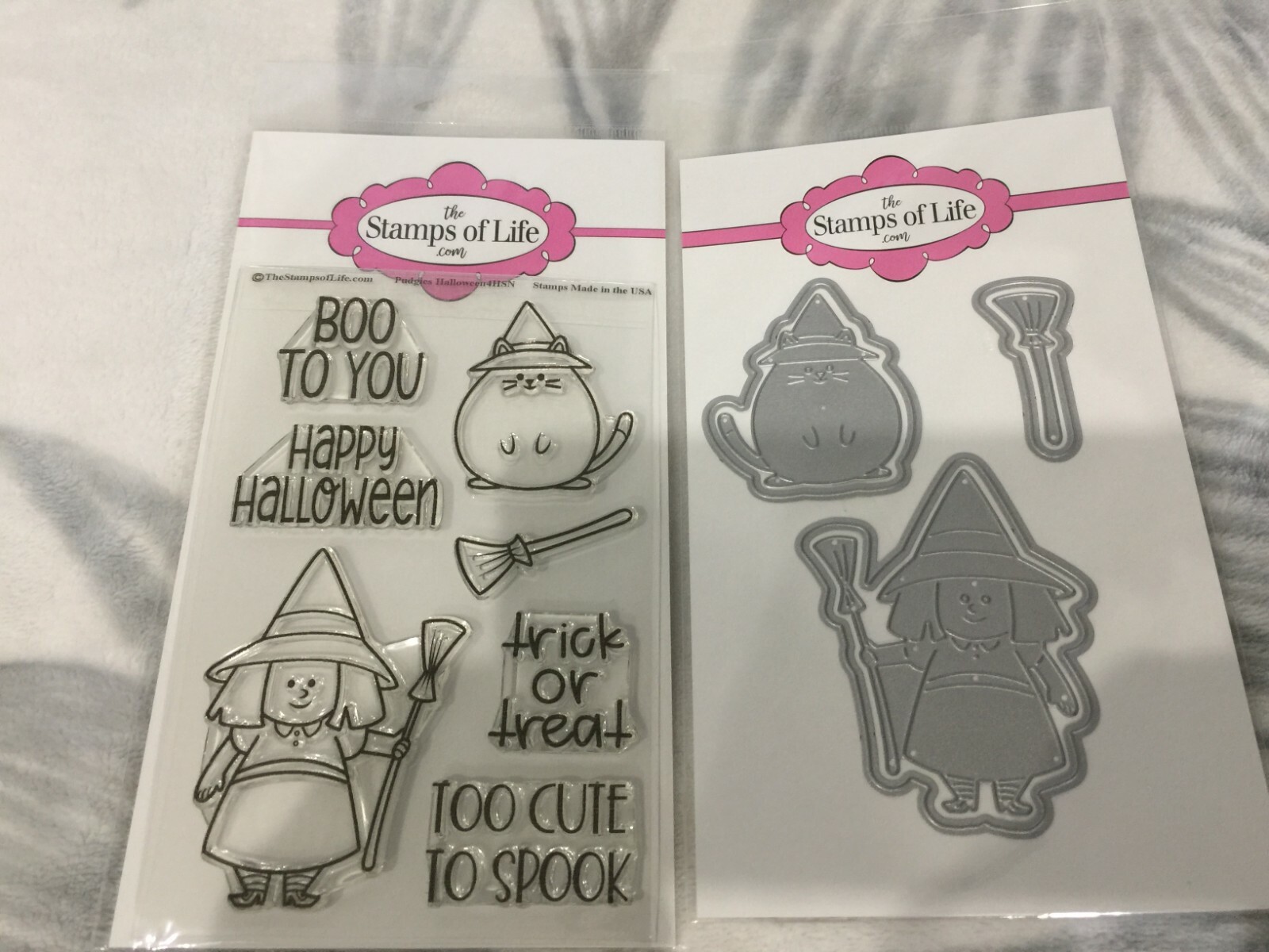 Stamps Of Life Dies CAT & WITCH PUDGIES STMP/DIES 726207 New