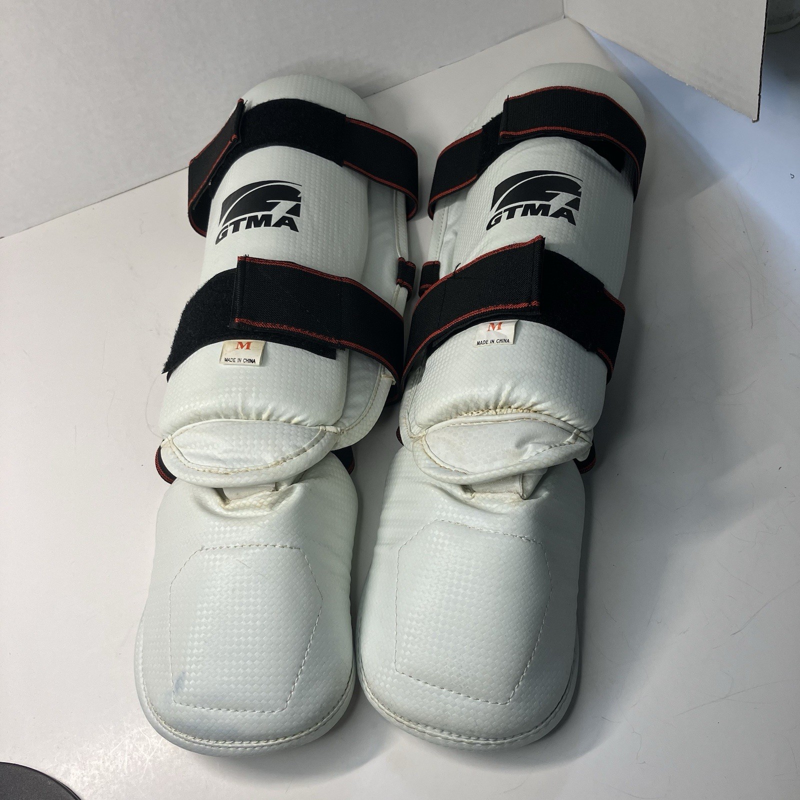 Shin Guard & Foot Pad GTMA Youth Size M for Martial Arts Tae Kwon Do Karate MMA