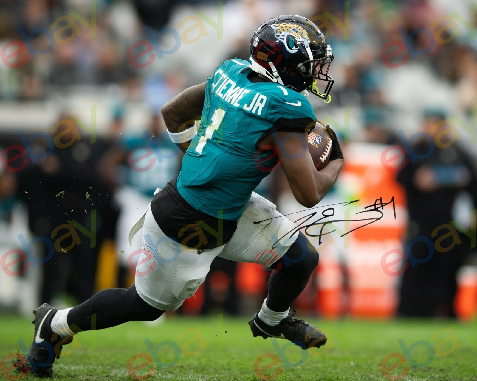 Travis Etienne - REPRINT auto signed 8x10 Photo Jacksonville Jaguars