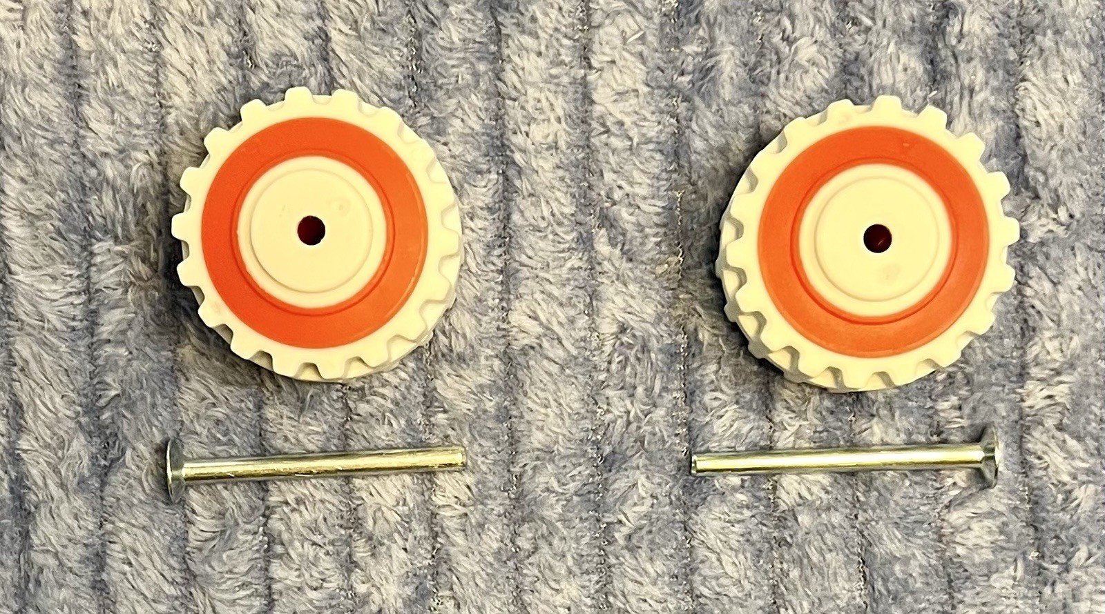 Safety 1st Walker Set Of 2 Replacement Part Rear Back Wheel Rubber Plastic OEM