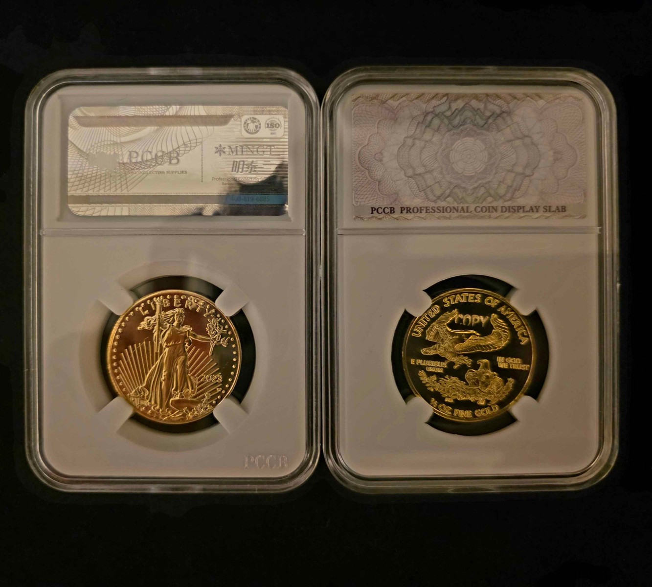 2023 - 1/2 Ounce .999 Gold American Eagle - 24k Fine (BU) Glided Repro Coin