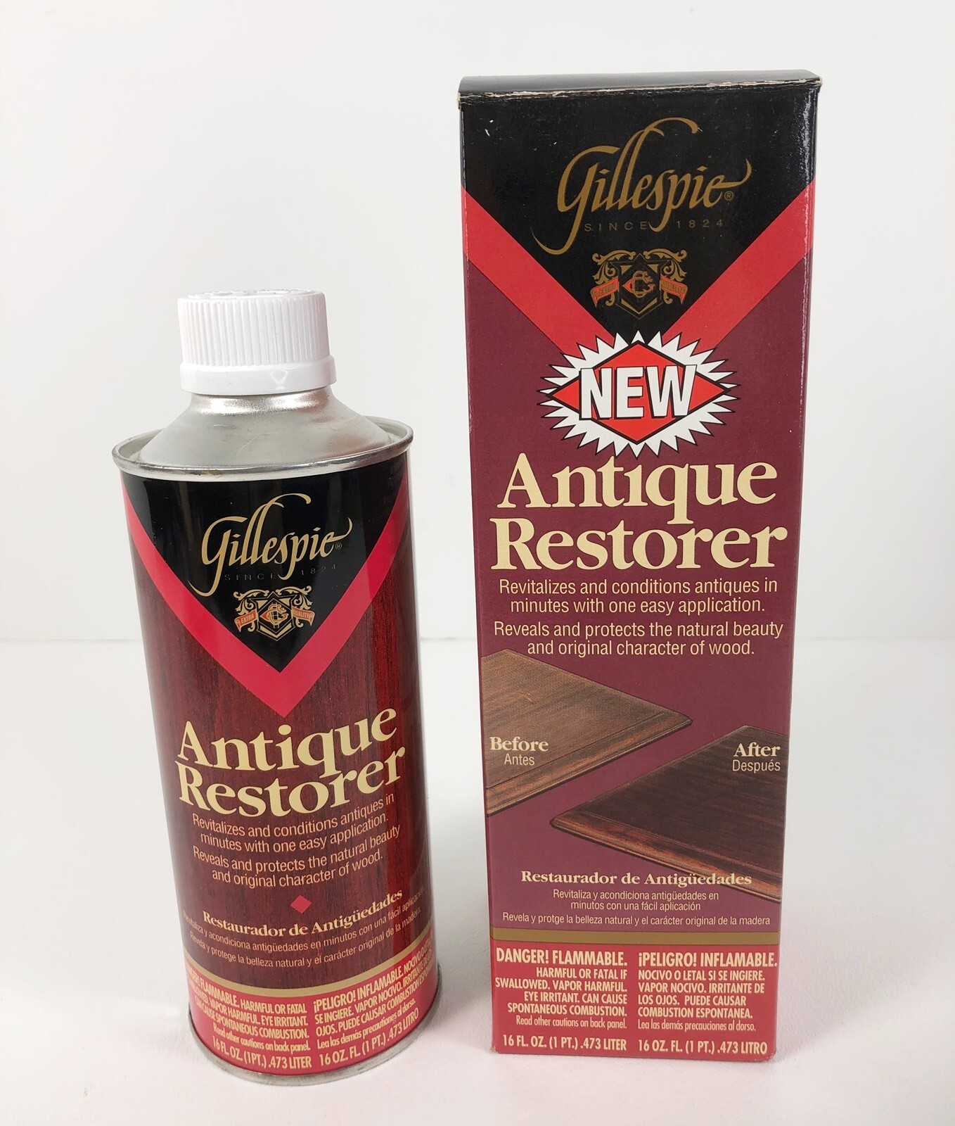 Gillespie Antique Restorer NEW Clean Condition Restore Wood Furniture Sealed