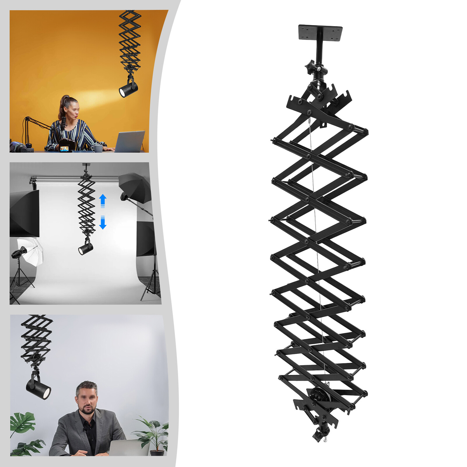 2M Drop Pantograph Studio Photography Ceiling Rail Photo Studio System Safe