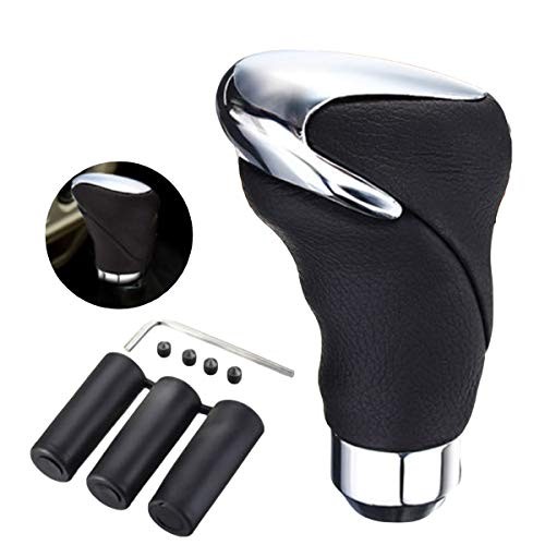 Auto Leather Car Manual/Automatic Knob Gear Shift Head Shifter Lever Stick 