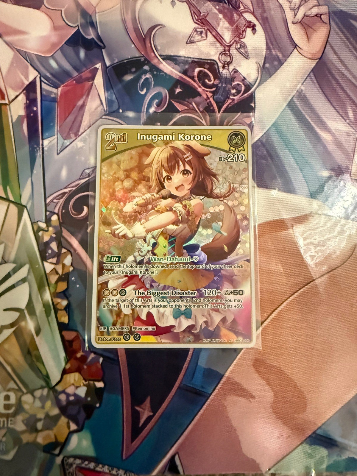 Hololive OCG Inugami Korone RR hBP03-066 Elite Spark BP03 ENGLISH