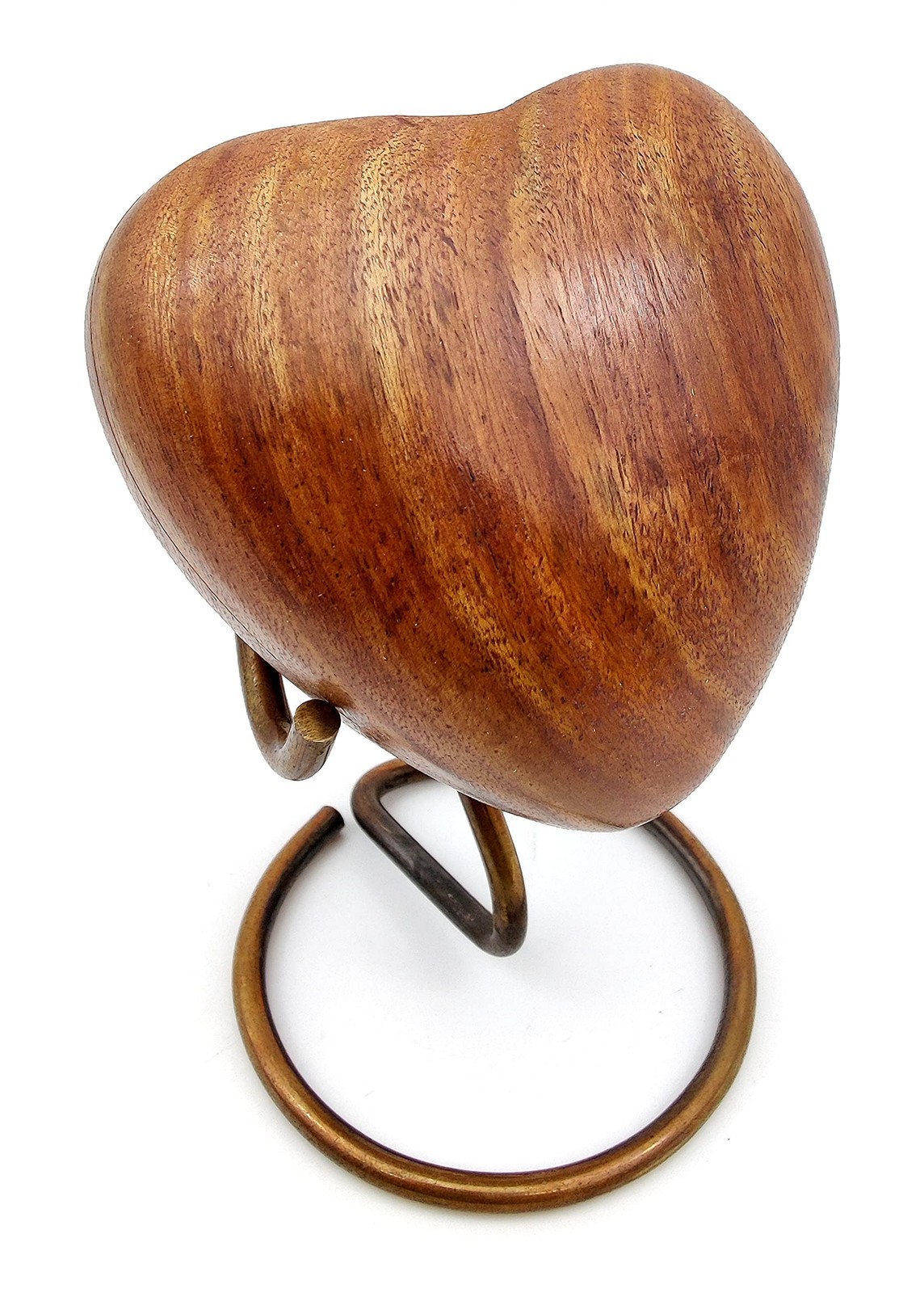 Wooden Heart Urn Keepsake Cremation Urn for Human pet Ashes Handcrafted Urn H...