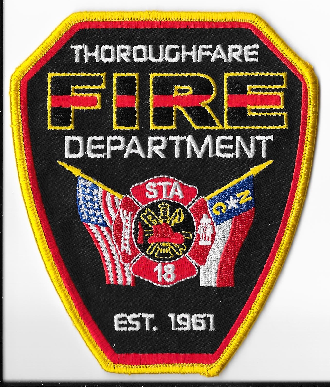 Thoroughfare Fire Department, North Carolina Station 18 Shoulder Patch V1