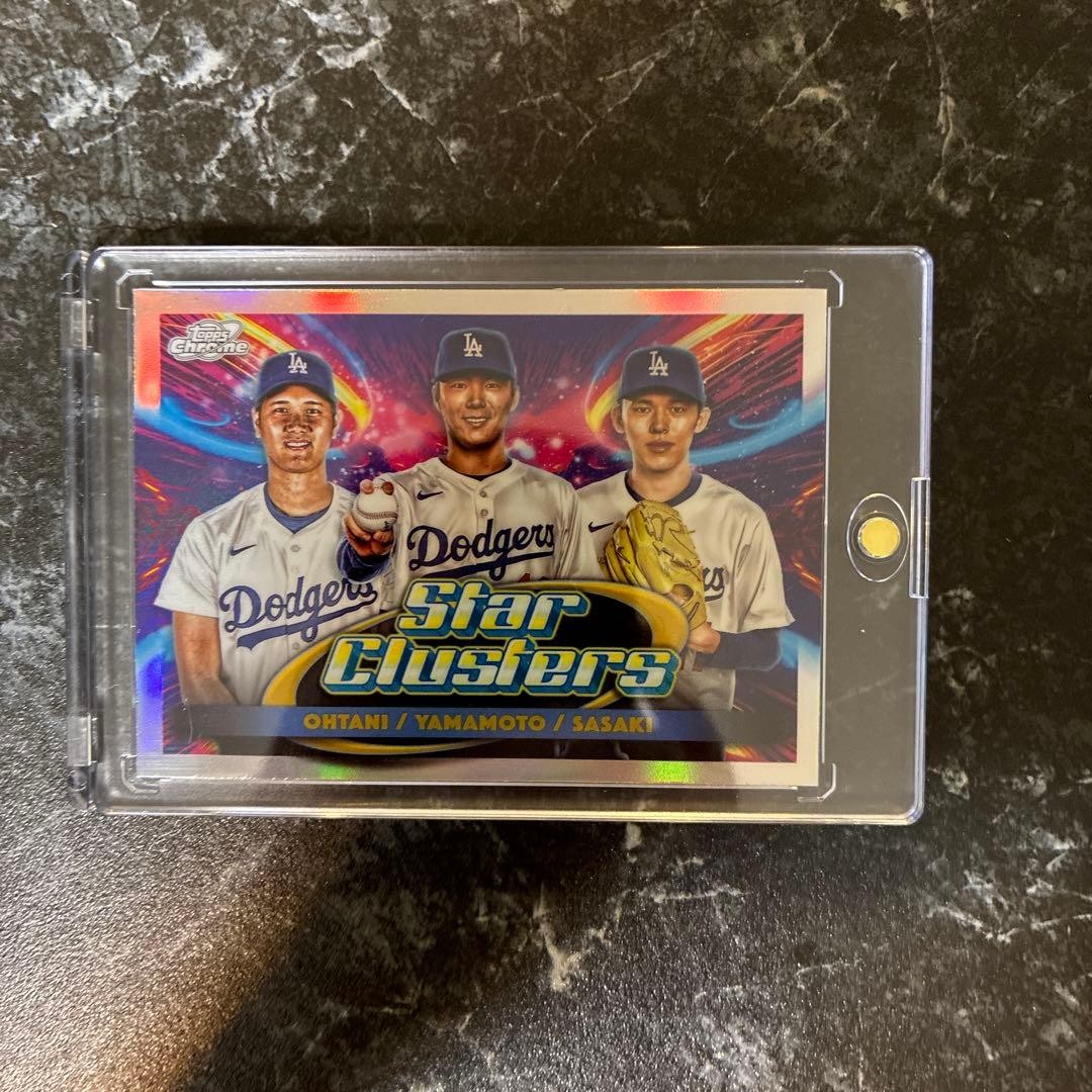 Shohei Ohtani Yamamoto Roki Sagi Topps Cosmic Chrome 2025 Dodgers Insert NM