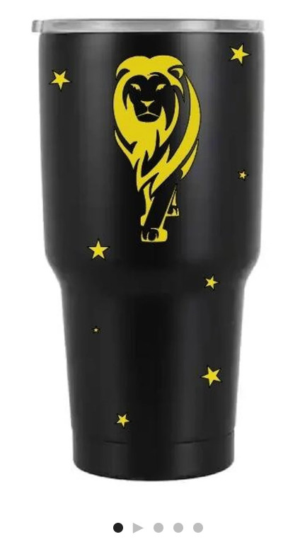 Custom design handmade  Zodiac tumbler  "Leo"