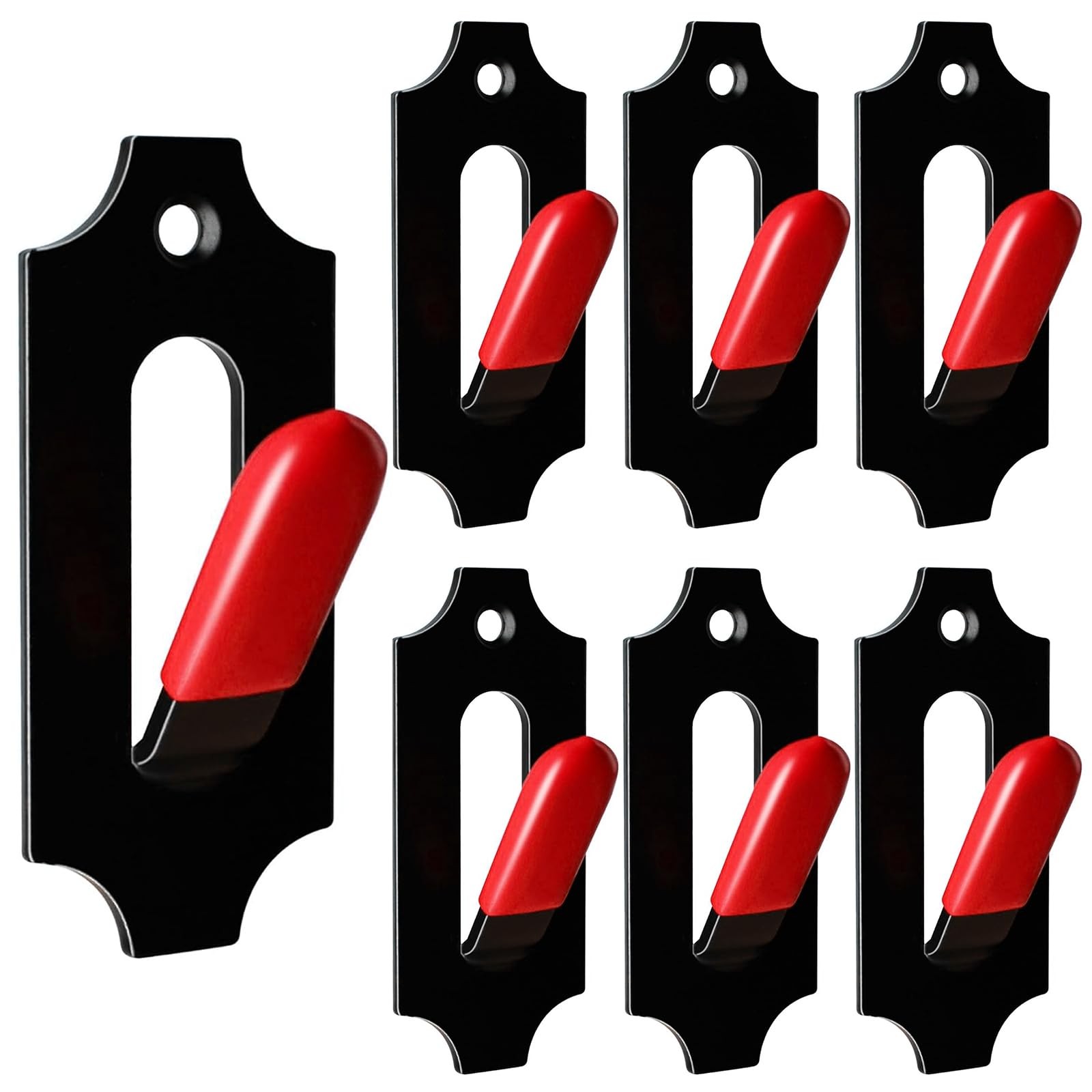 MSSOHKAN 6 Pack European Mount Skull Hanger Deer Red 6 PCS, 