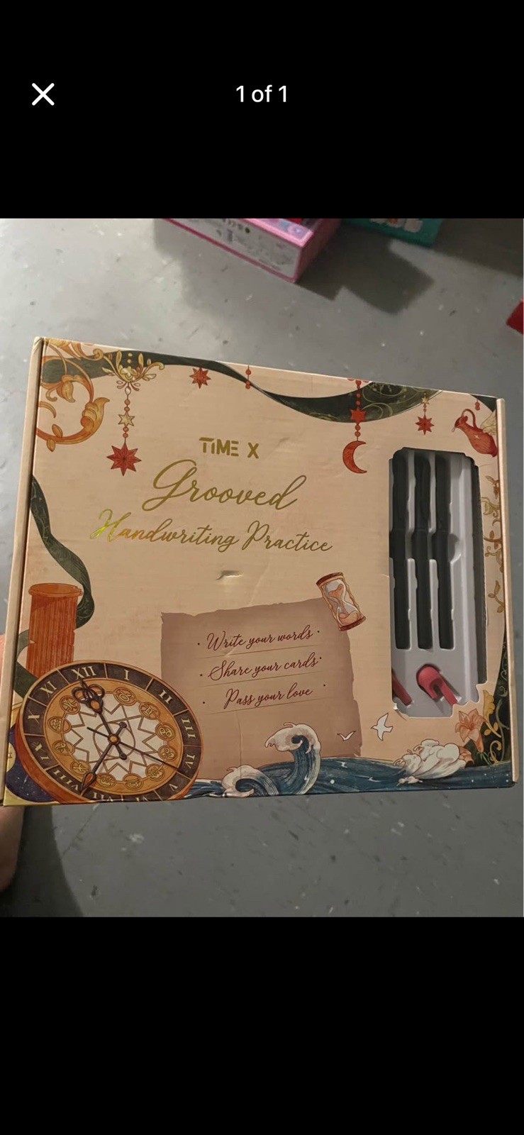 Time X Grooved Handwriting Practice