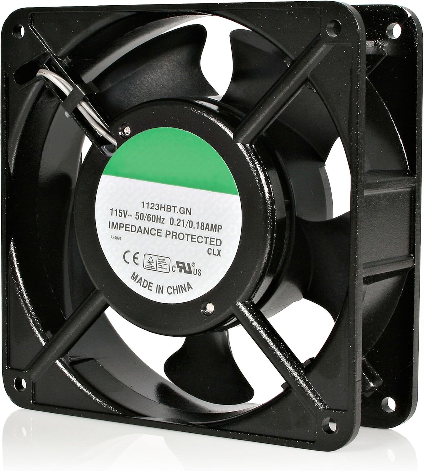 120Mm Axial Rack Muffin Fan for Server Cabinet, 115V, AC Cooling, Low Noise & Qu