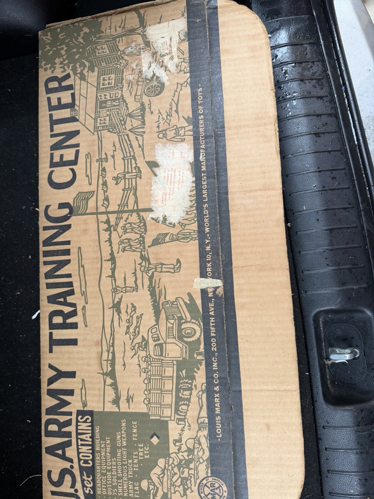 Marx Vintage U.S. Army Training Center Play Set Toy Soldiers Vehicles Buildings