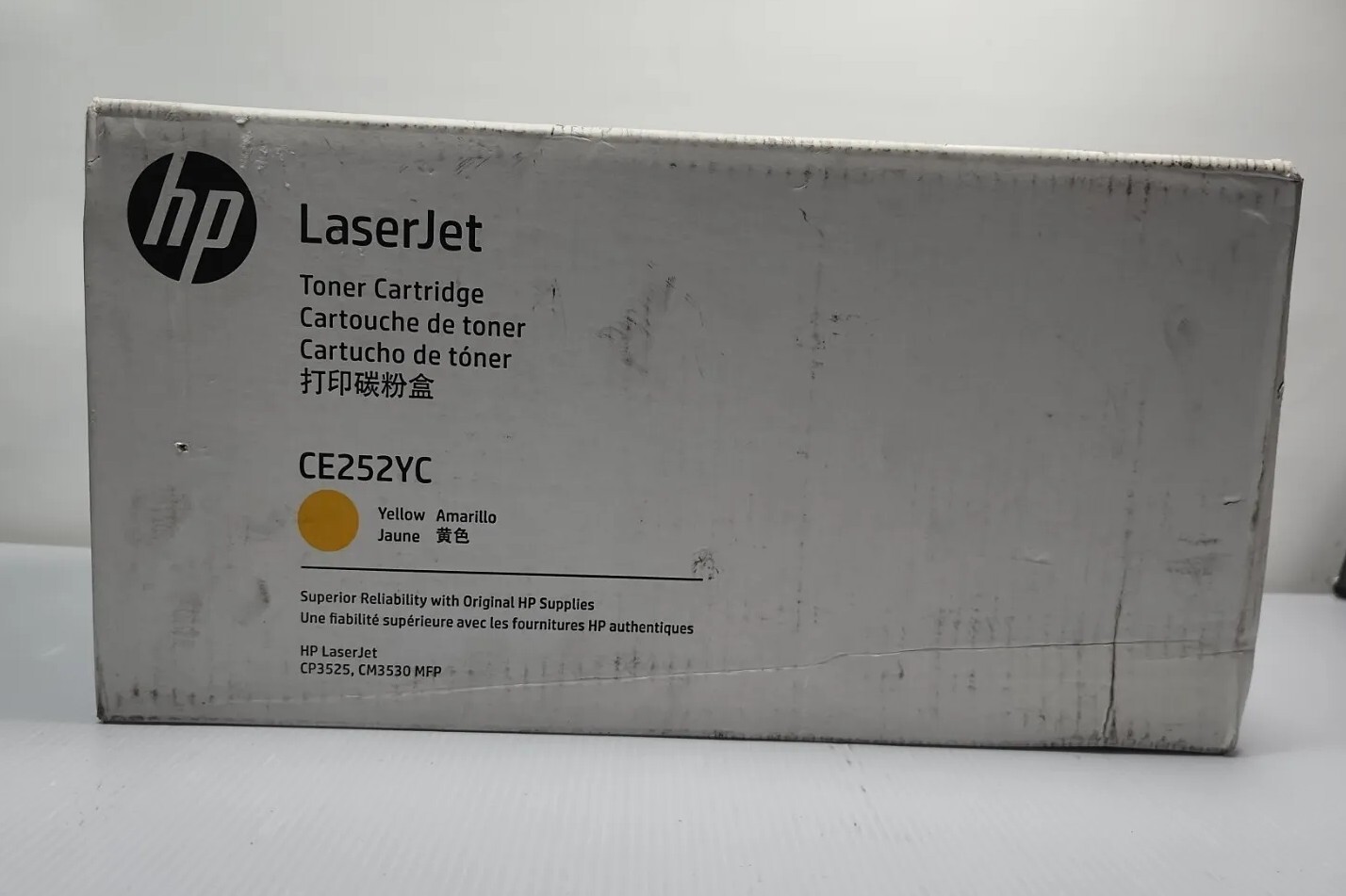 HP CE252YC Yellow Toner Cartridge Genuine For CP3525 CM3530 NIB