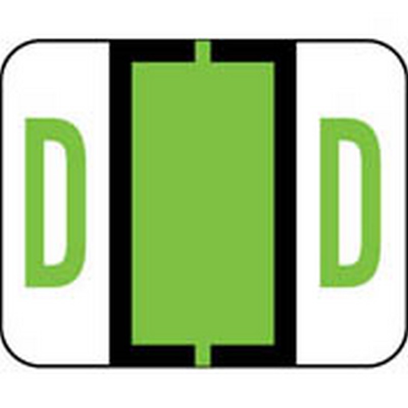Smead Compatible "D" Labels, Polylaminated Stock, 1" X 1-1/4" Individual