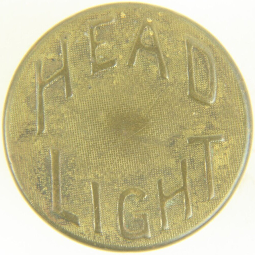 C1920s Antique Head Light Button Work Clothing Uniform Overall Wobble 0.8" 20mm