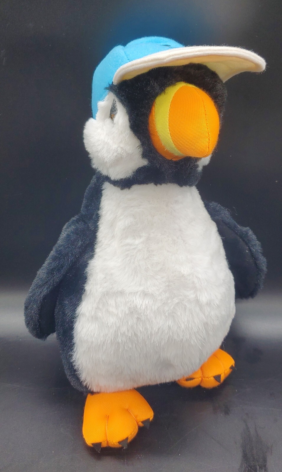 Curto Toy 12" Penguin Plush Stuffed Animal Toy With Baseball Hat W/letter T