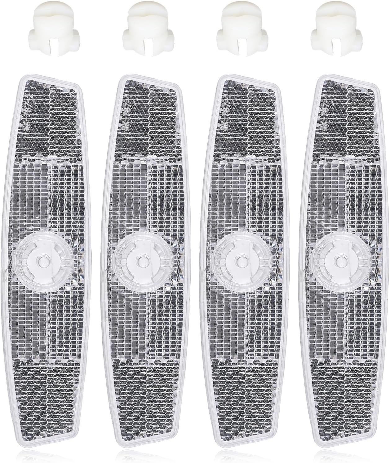 4 Pcs Bike Wheel Reflectors Bicycle Spoke Safety Warning Night Cycling