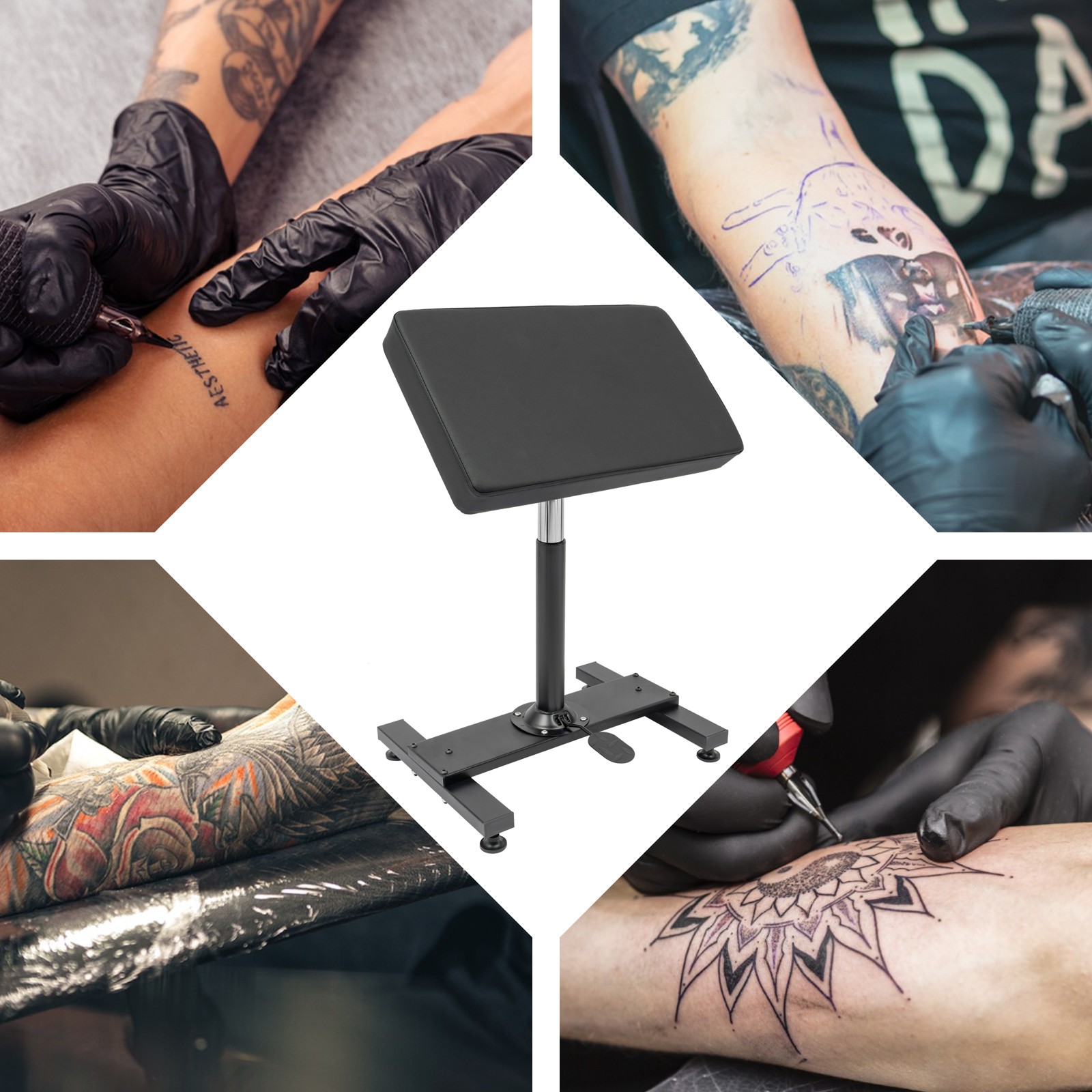 Adjustable Armrest Stand for Tattoo Workstation with Ergonomic Design