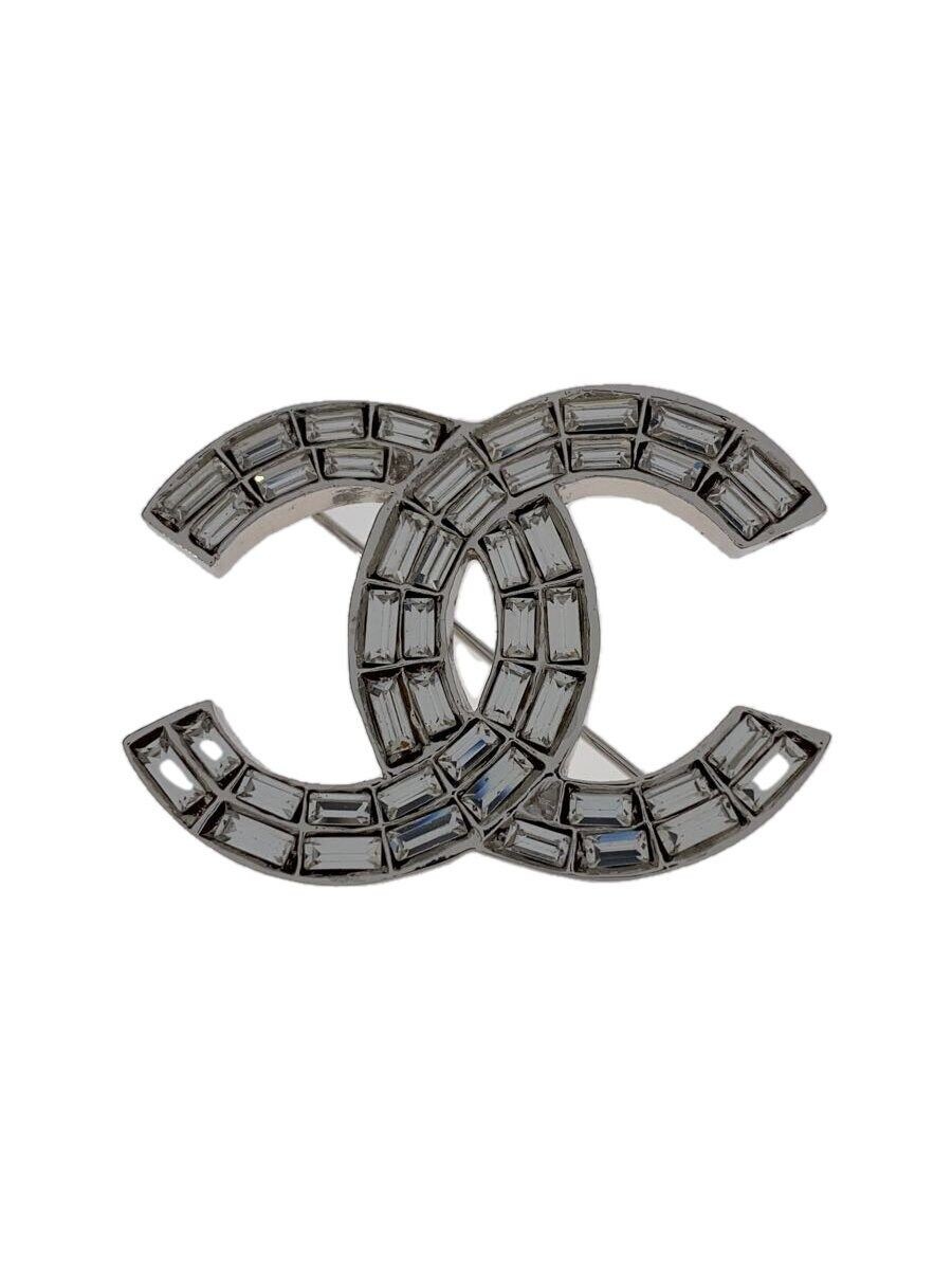Other Chanel Brooch Coco Mark Rhinestone Used
