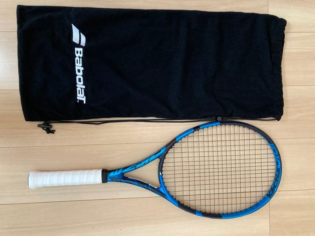 Used Babolat Pure Drive Tour tennis racket with racket case