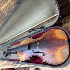 ANTIQUE GASPARD DUIFFOPRUGGAR VIOLIN 1522 C1800s INLAID PURFLING W Back Design