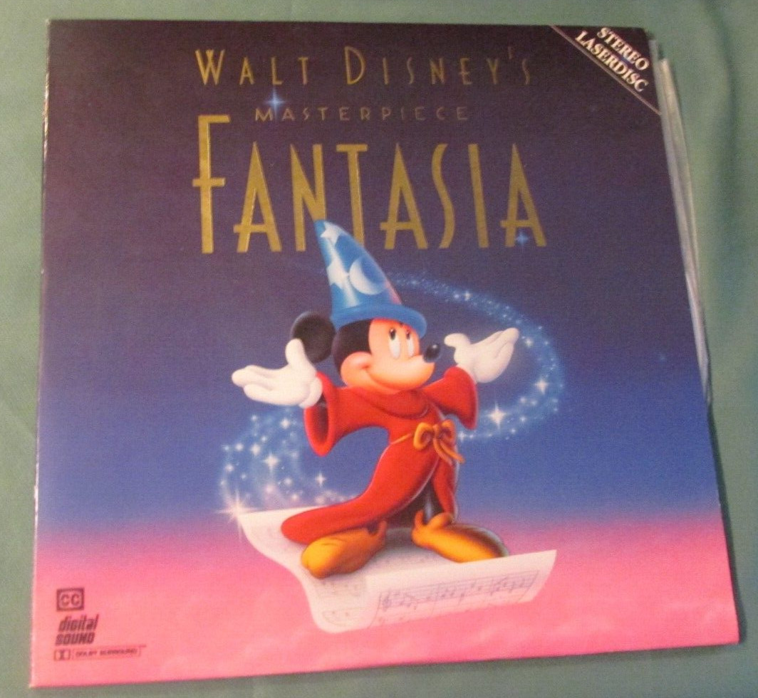 Laserdisc Disc Movie Album Walt disney Fantasia Mickey Mouse