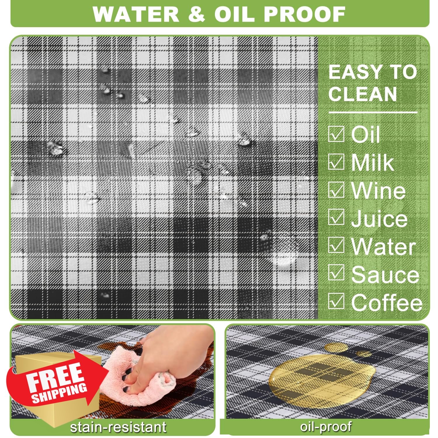 Waterproof Fitted Picnic Table Cover 6 ft Elastic Edge Outdoor Camper