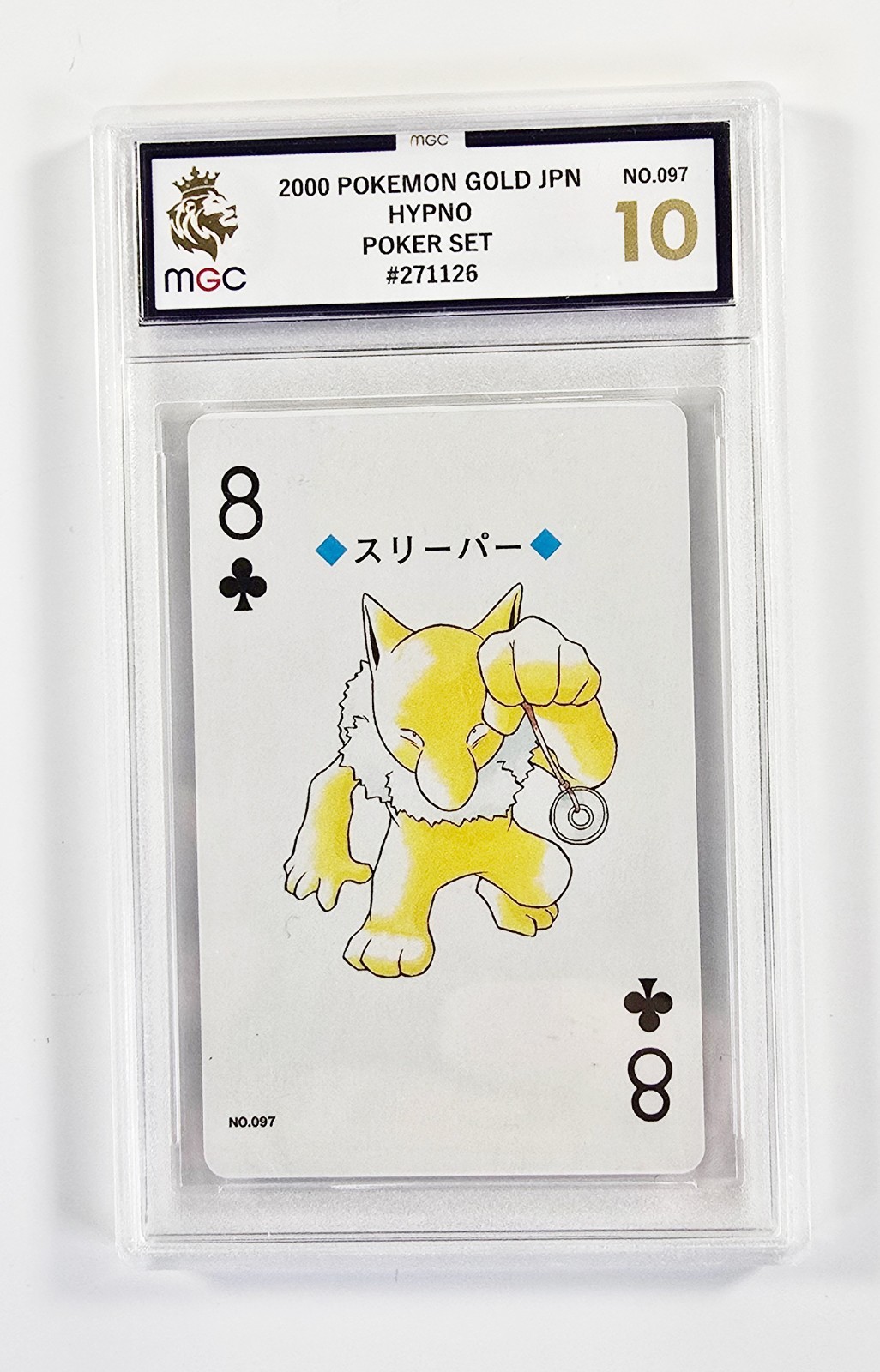 2000 POKEMON GOLD JPN - Poker Set - HYPNO - MGC 10