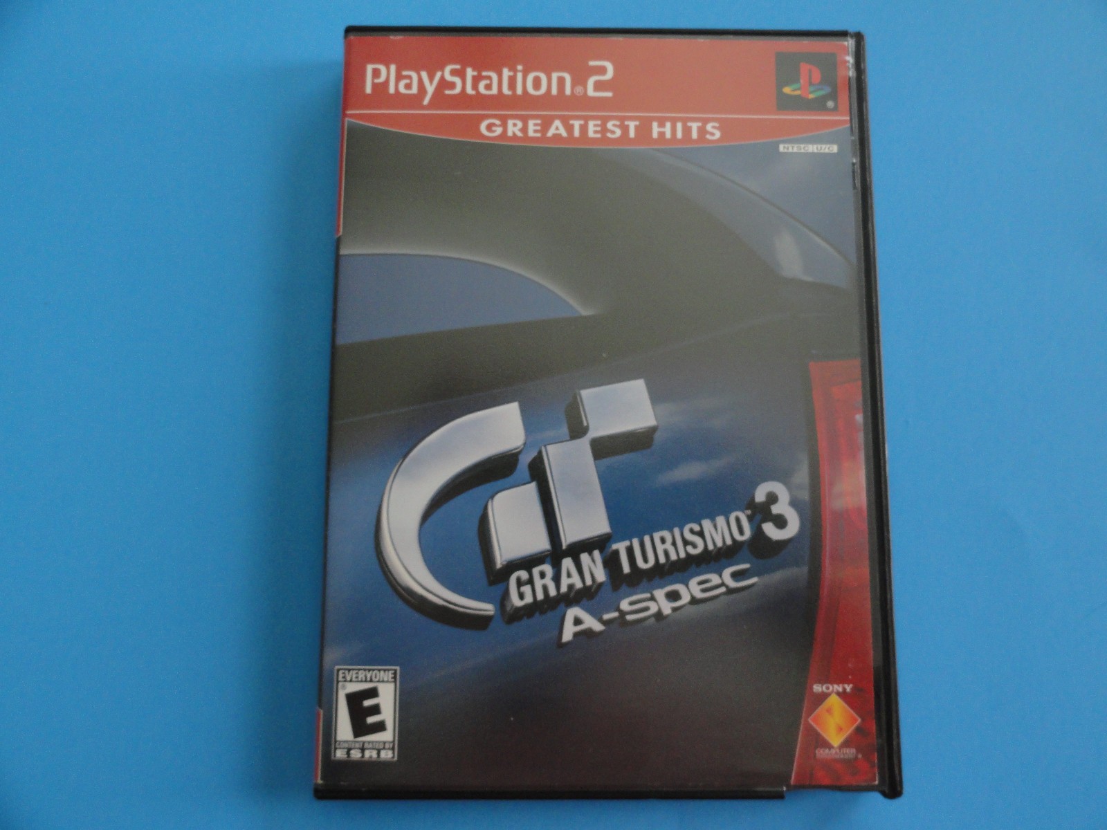PS2 GRAN TURISMO 3 GREATESTEST HITS COVER ART IN BLOCKBUSTER VIDEO CASE -NO GAME