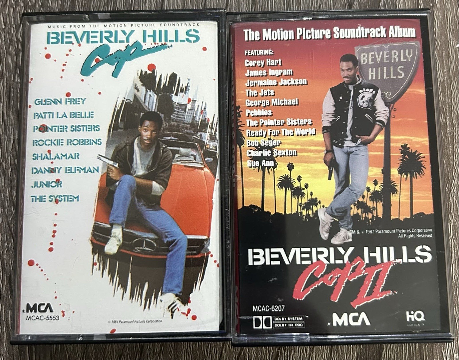 Beverly Hills Cop: 2 Cassette Lot:  1 & 2 Soundtracks