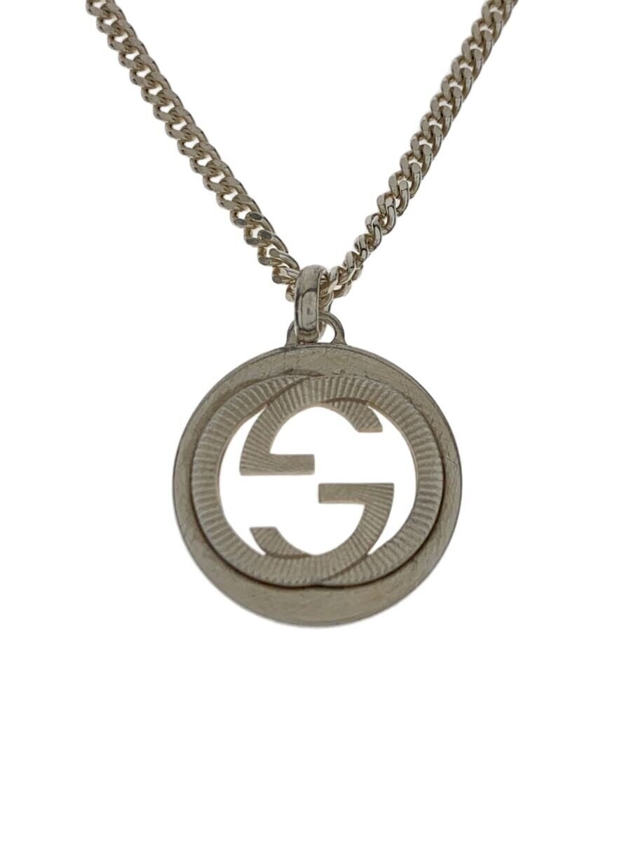 Gucci Interlocking Necklace Sv925 Slv With Top Men'S M1k67