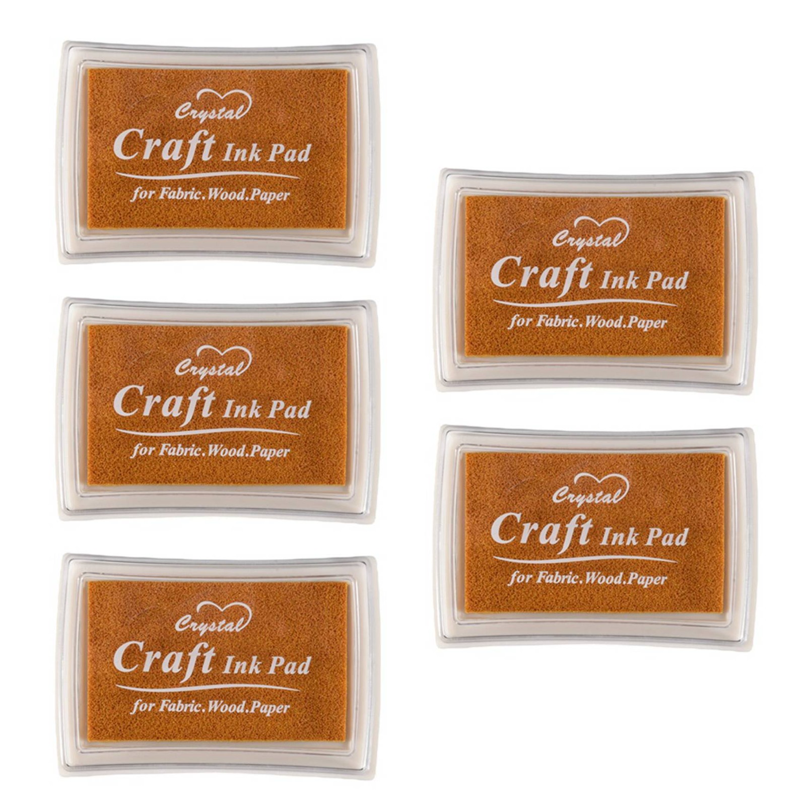 5X Rubber Stamp Ink Pad Stamp Inkpad Ink Pad - Gold V2S23362