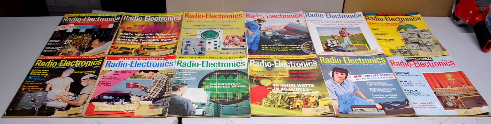 Rare Radio Electronics Magazine 12 Issues 1965  Ships Worldwide 